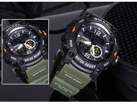 Спортивний годинник Військовий наручний для чоловіків SMAEL8007 | Зображення 1