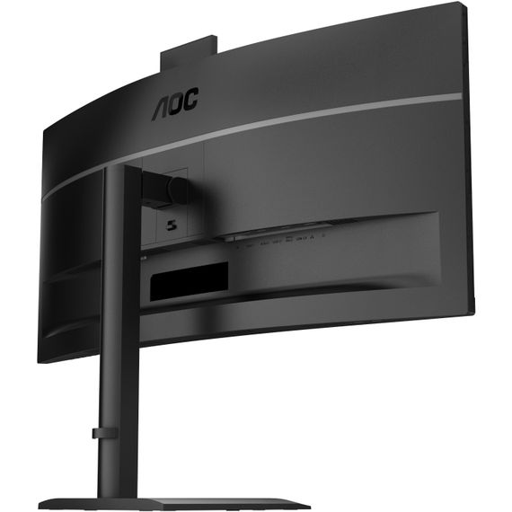 TFT 34" AOC CU34E4CW, WQHD, VA, 120Гц, вигн., 2xHDMI, DP, USB-C, RJ-45, USB-hub,cam,HAS, кол.,чорний | Зображення 5