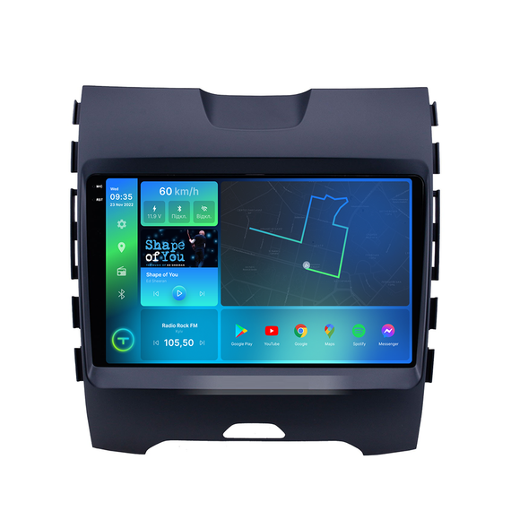 Штатна магнітола Torssen 2K Ford Edge 2015-2018 FL9 4+64Gb 4G Carplay DSP з кнопками | Зображення 1