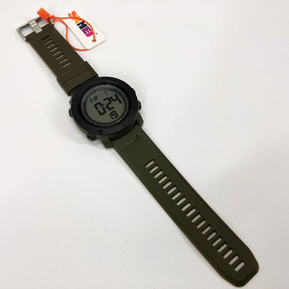 Годинник наручний чоловічий SKMEI 2122AGWT ARMY GREEN-WHITE, армійський годинник протиударний. Колір: зелений | Зображення 9