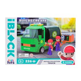 Конструктор "Грузовик для сбора раздельных отходов" KH17/005/2 Build & create Truck IBLOCK, 226 деталей, в коробке (4897126753639)