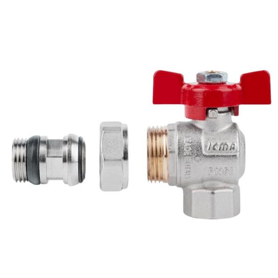 Кран кульовий Icma FAR. ROSSA 1/2" кутовий №362 | Зображення 3