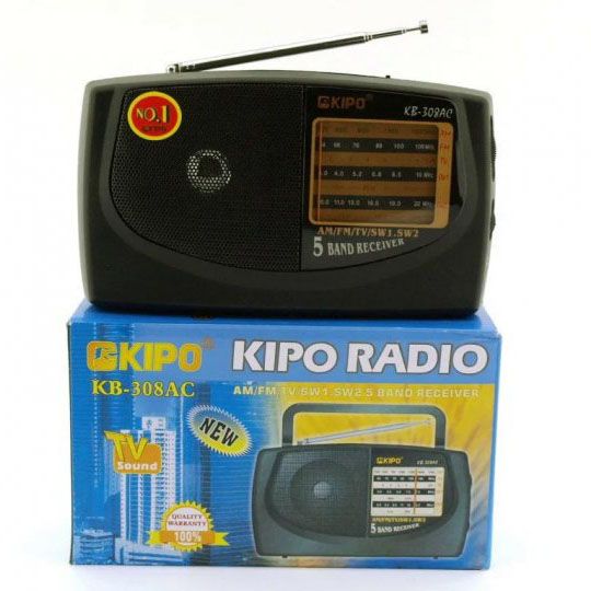 Радиоприемник KIPO KB-308AC - мощный 5-ти волновой фм Радиоприемник fm диапазона, Приемник WB-882 фм радио | Зображення 8