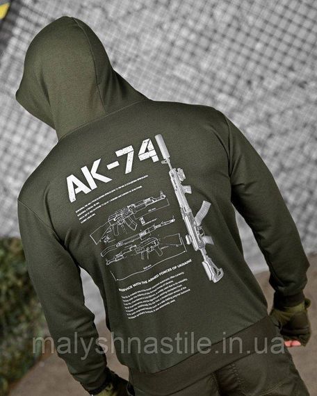 Тактическая худи MAKLIN   АК-74 олива ДЛ7064 | Зображення 1