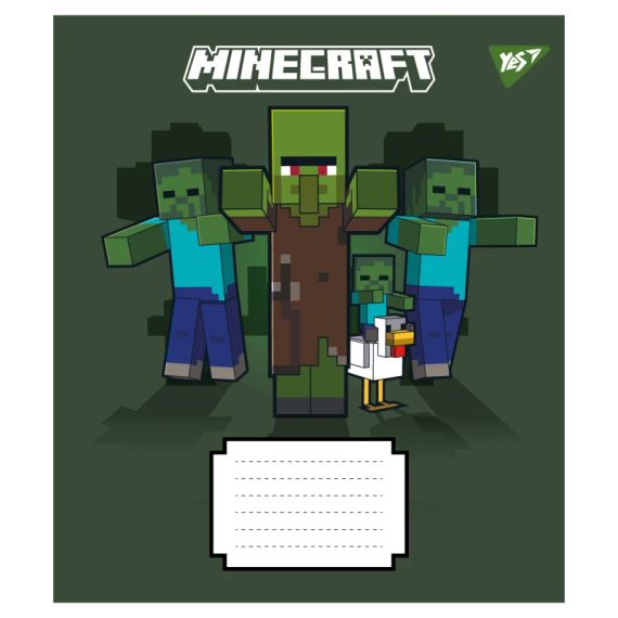 Зошит учнівський Minecraft Signs YES 767562 24 аркуши Різнокольоровий shop (4823092291592) | Зображення 2