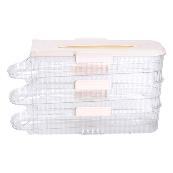 Лоток для яєць у холодильник на 3 яруси 32х10х18.5 см Бежевий HP-27-15 | Зображення 6