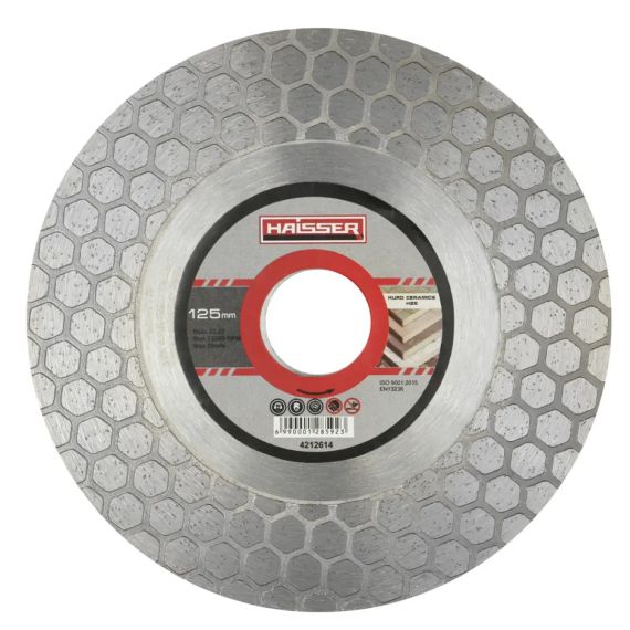 Алмазний диск Haisser Hurd Ceramics H25 125 мм, 1,6 мм, 22,23 мм (для різання та шліфування кераміки)
