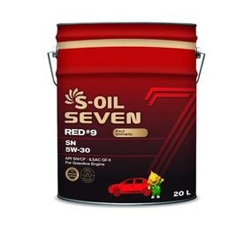 Моторна олива S-OIL 7 RED #9 SP 5W40 20л синтетичне, для бензинових двигунів