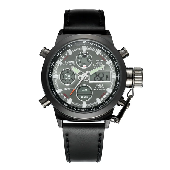 Наручний чоловічий годинник AMST Watch / Армійський чоловічий годинник з підсвічуванням вологостійкий | Зображення 1