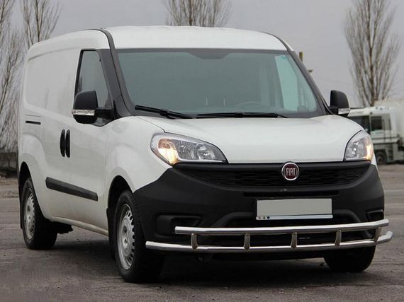 Передній захист ST016-3 (нерж.) 60/60 мм для Fiat Doblo III 2010-2022 рр