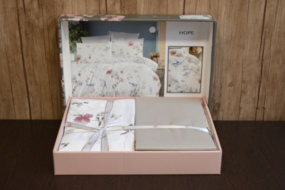 Постільна білизна First Choice Ranforse 160 х 220 см сімейний Hope Grey | Зображення 1