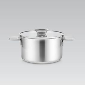 Каструля Maestro MR-3521-18, 2.5 л, 18 см, з нержавіючої сталі з кришкою, для всіх типів плит
