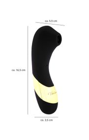 Вакуумно-хвильовий стимулятор клітора для орального сексу SECRET KISS + LICKER чорний (Застосунок НЕ sexstyle