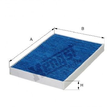 Фильтр салона антибактериальный Audi A4/A5/Q5 15-, Hengst, E4931LB,