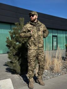 Військовий Комплект DE LUX Піксель TWILL 3 в 1 mm14 Убакс + Штани + Легка Куртка Military