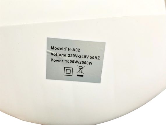 Тепловентилятор дуйчик обогреватель электрообогреватель 2000 Вт Fan Heater FH-A02 дуйка | Зображення 4
