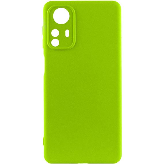 Чехол Silicone Cover Lakshmi Full Camera (A) для Xiaomi Redmi Note 12S Full camera, Салатовий/Neon Green