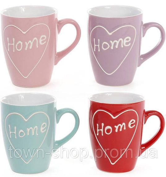 Кружка керамическая "Home is where the heart is" 310мл BD-593-200