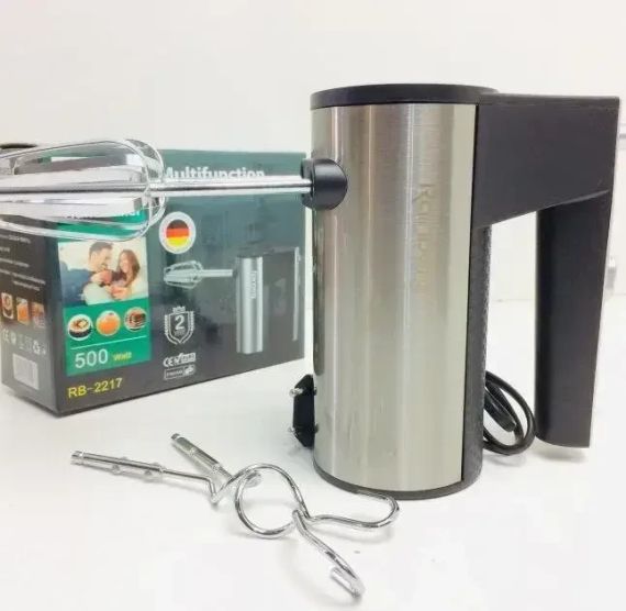 Миксер ручной Rainberg RB-2217 5 скоростей 500W | Зображення 2