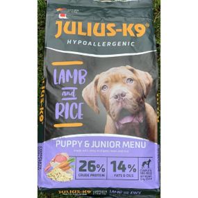 Julius K-9 Ягненок и Рис для щенков Puppy&Junior Гипоаллергенный. (12кг)