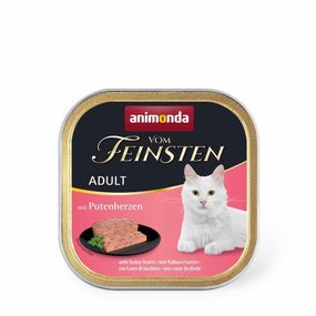 Вологий корм Animonda Vom Feinsten для котів, з індичачими серцями, 100 г