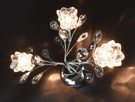 Бра настінна 26415 Хром 25х35х16 см. | Зображення 1