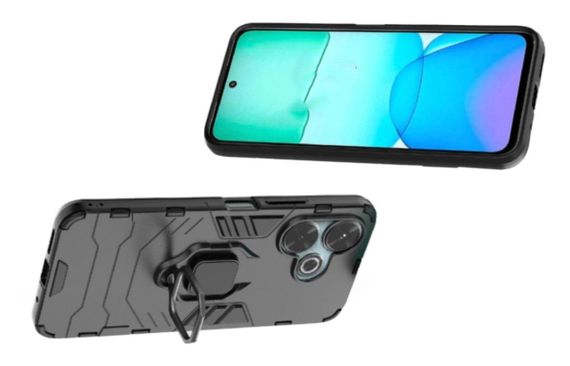 Чохол бампер Primolux Ring Armor для Xiaomi Redmi 13 4G - Black | Зображення 3