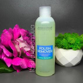 Средство для снятия лака без ацетона Jerden Proff Polish Remover Лайм и Мята 200мл
