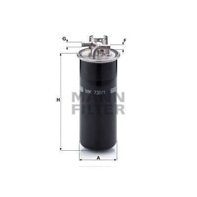 Фильтр топливный Mann WK735/1