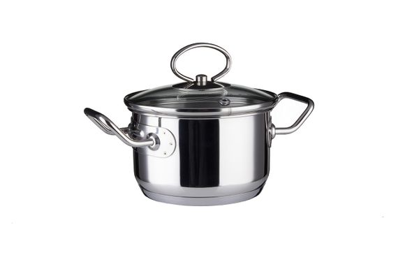 Каструля Vinzer Mini 50086, 0.8 л, 12 см, з нержавіючої сталі з кришкою, для всіх типів плит | Зображення 3