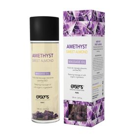 Массажное масло EXSENS Amethyst Sweet Almond (расслабляющее, с аметистом) 100мл, натуральное, 100