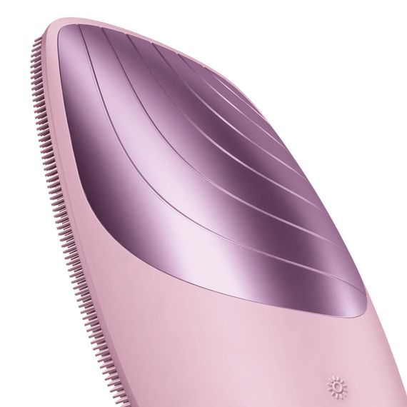 Електронна звукова термо щітка для обличчя GESKE Sonic Thermo Facial Brush 6в1 gray, Рожевий | Зображення 4