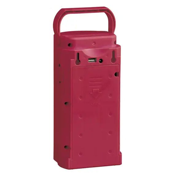 Фонарь переносной светодиодный с PowerBank, 24 Led, Almina 2606L, Красный / Портативная кемпинговая лампа | Зображення 4