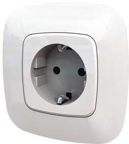 Legrand Valena ALLURE розетка силова Schuko 16А 250В [автоматичні клеми, антрацит] (753931)