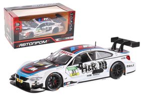 Машина металева 68256B(A) 1:24 BMW M4, батарейка, світло, звук, відкриваються двері, капот, багажник, коробка 25x10x15 см АВТОПРОМ