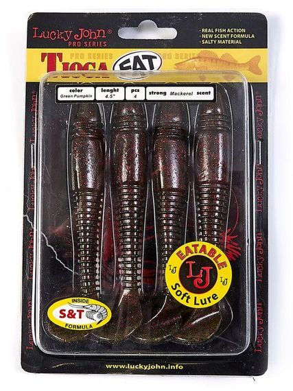 Виброхвост 4,5" LJ Лаки Джон Tioga Fat 140147-PA03 | Зображення 1