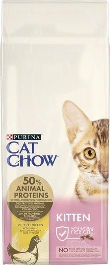 Сухой корм Purina Cat Chow Kitten для котят, беременных кошек и в период лактации с курицей 15 кг