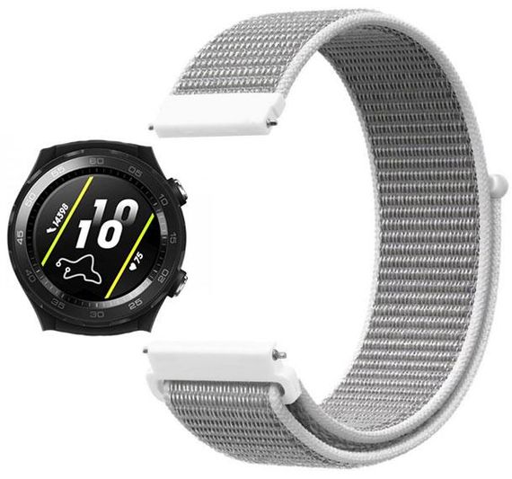 Нейлоновий ремінець для годинника Huawei Watch 2 - White
