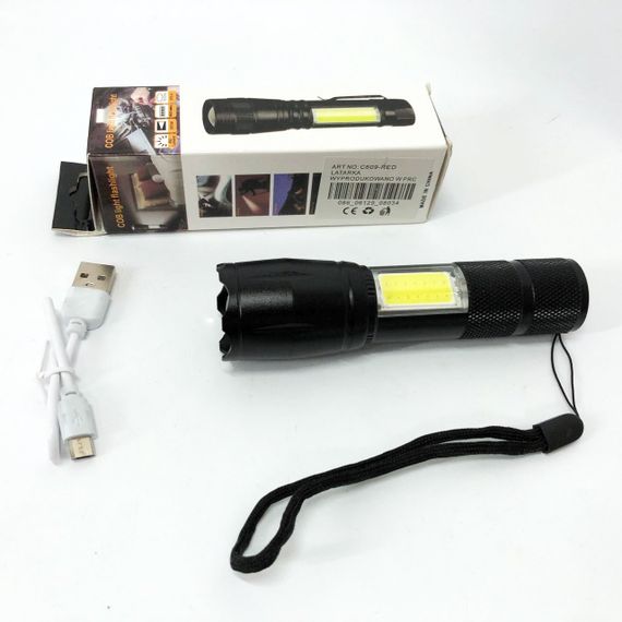 Потужний тактичний ліхтар світлодіодний, Ліхтар для дому з зарядкою від розетки Надпотужний лід XD-45 | Зображення 4