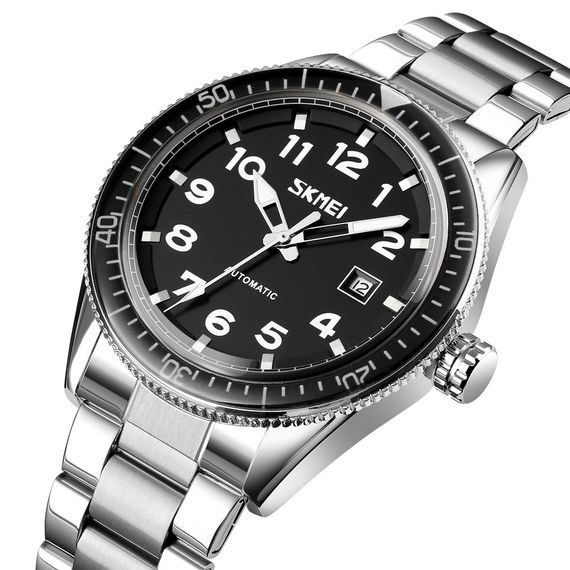Skmei 9232SSIBK Silver/Black-steel strap | Зображення 1