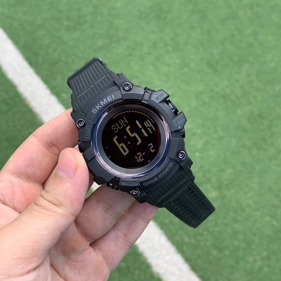 Чоловічий годинник Skmei 1356BK Black + Compass | Зображення 3