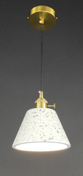 Люстра підвісна на 1 лампочку 27691 Латунь 25-180х16х16 см. | Зображення 3