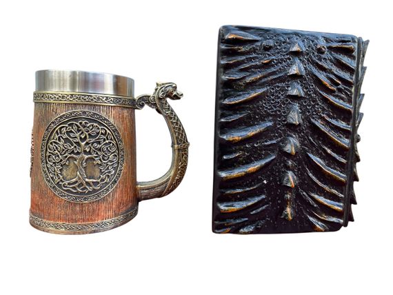 Подарунковий набір Кухоль 3D Вікінг і Дракон і Блокнот 3D «Жар Серця Дракона» | Зображення 1