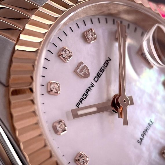 Жіночий годинник Pagani Design PD-1794L Silver-Rose Gold-White | Зображення 2