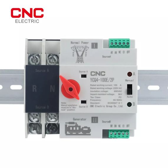 Автоматичний перемикач напруги 63 А CNC YCQ4-100E