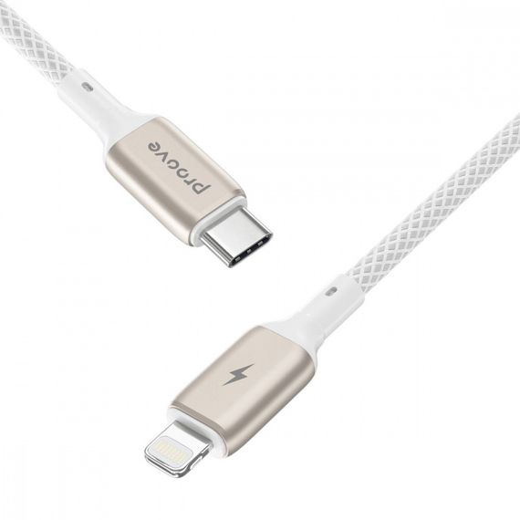 Кабель Proove Dense Metal Type-C to Lightning 27W (1m) white | Зображення 3