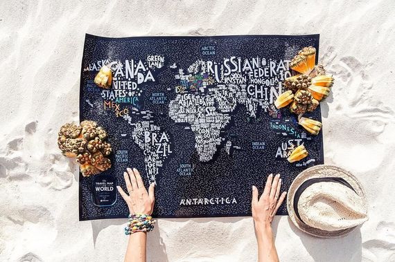 Скретч Карта Світу Travel Map™ LETTERS World | Зображення 6