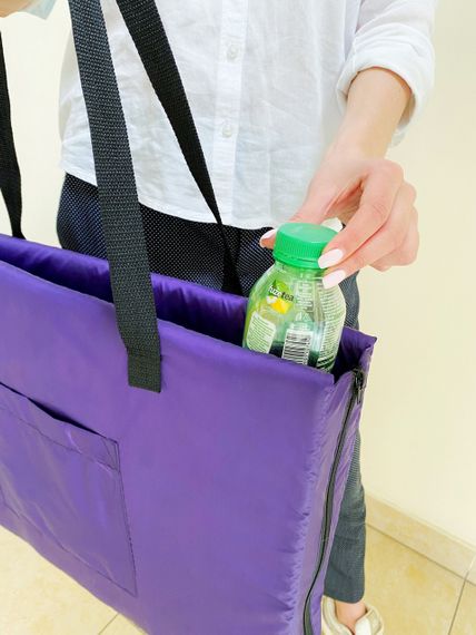 Сумка коврик трансформер пляжная 4Profi фиолетовая 18194 | Зображення 1