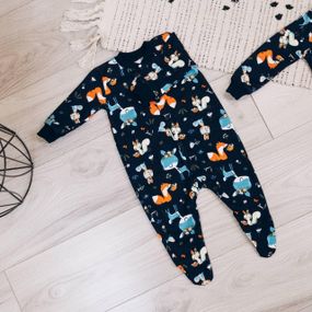 Чоловічок з начосом, 100% бавовна, принт Оленята р 56