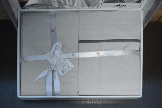 Постільна білизна First Choice Ranforce Deluxe 200 х 220 см Alisa Grey | Зображення 4